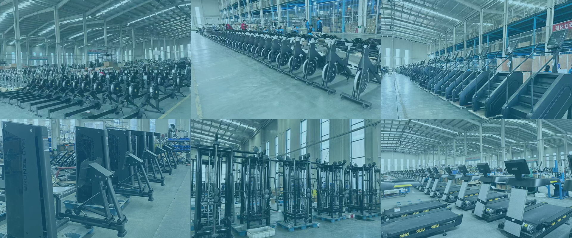 Commercial gym equipment manufacturing facility